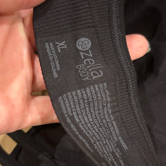 Zella Black Padded Sports Bra XL - Picture 4 of 5